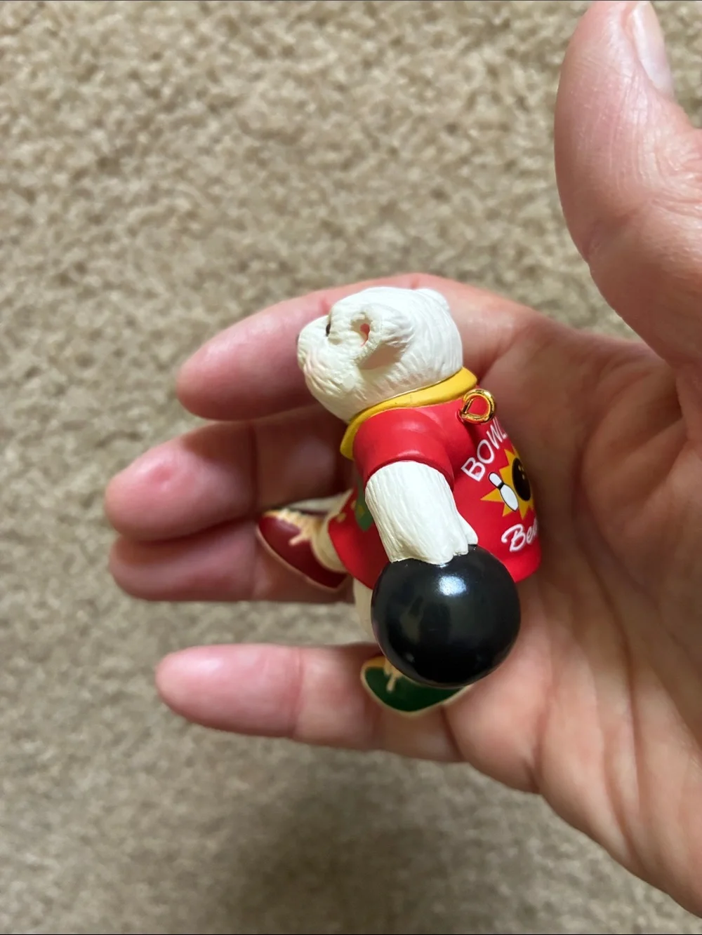 1998 Hallmark Keepsake Ornament Polar Bowler Christmas Tree Ornament